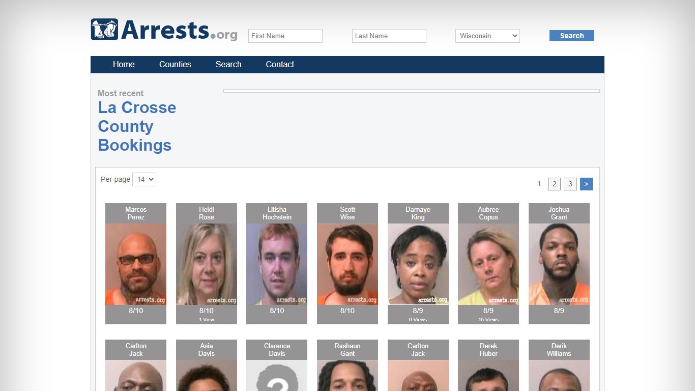 La Crosse County Arrests and Inmate Search